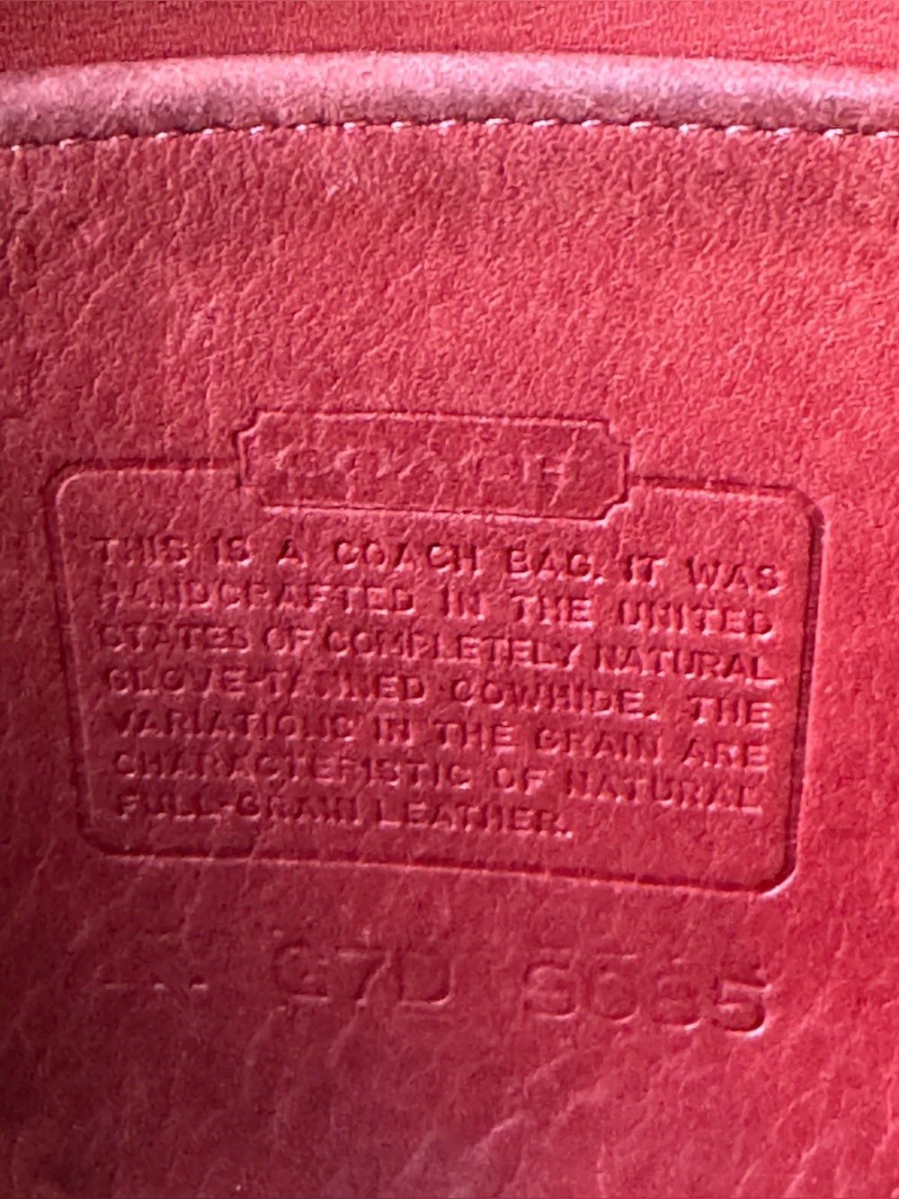 Vintage COACH 9085 XL Duffle Sac Feed Bag RED ❤️‍🔥 - Picture 9 of 11